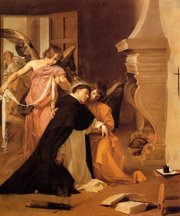 The Temptation of St. Thomas Aquinas-Diego Velazquez