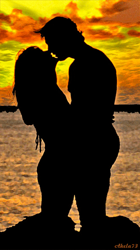 Love at sunset by Akela73