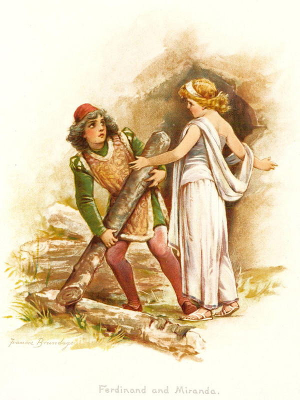 Ferdinand et Miranda (La Tempête par Shakespeare)