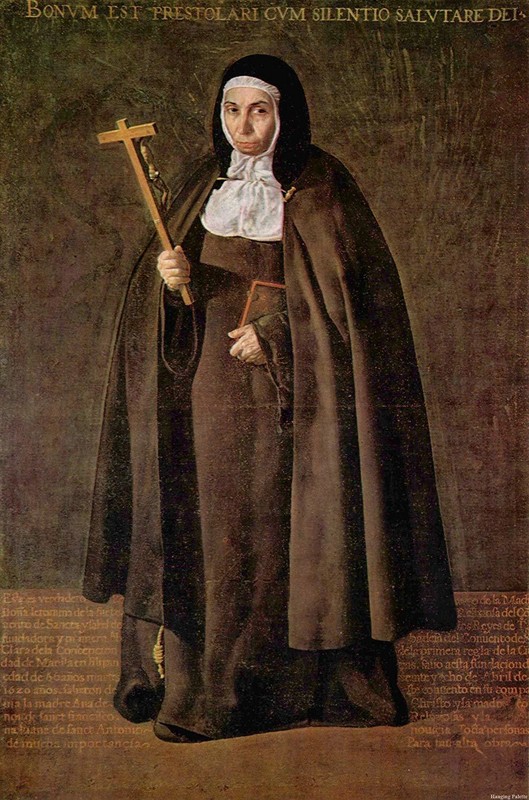 Portrait of Mother Jeronya de la Fuente 1620- Velazquez 