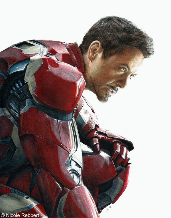 Iron Man (drawing) by Quelchii
