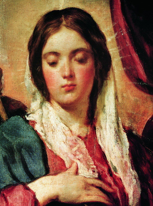 Coronation of the Virgin Mary. (Fragment)-Diego Velazquez