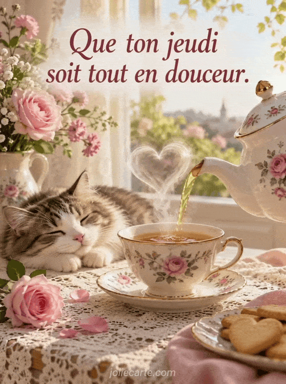 Bonjour, bon jeudi par Joliecarte