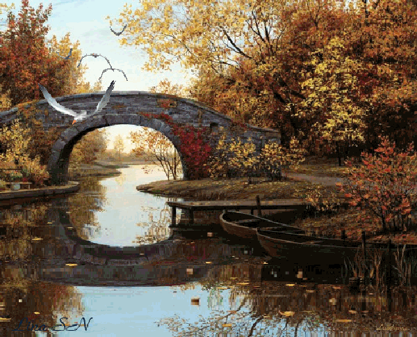Autumn landscape by Lina SN