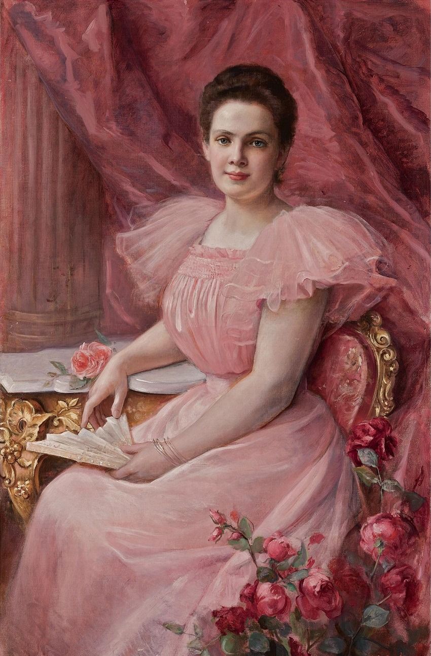 Robes Roses Dans L art