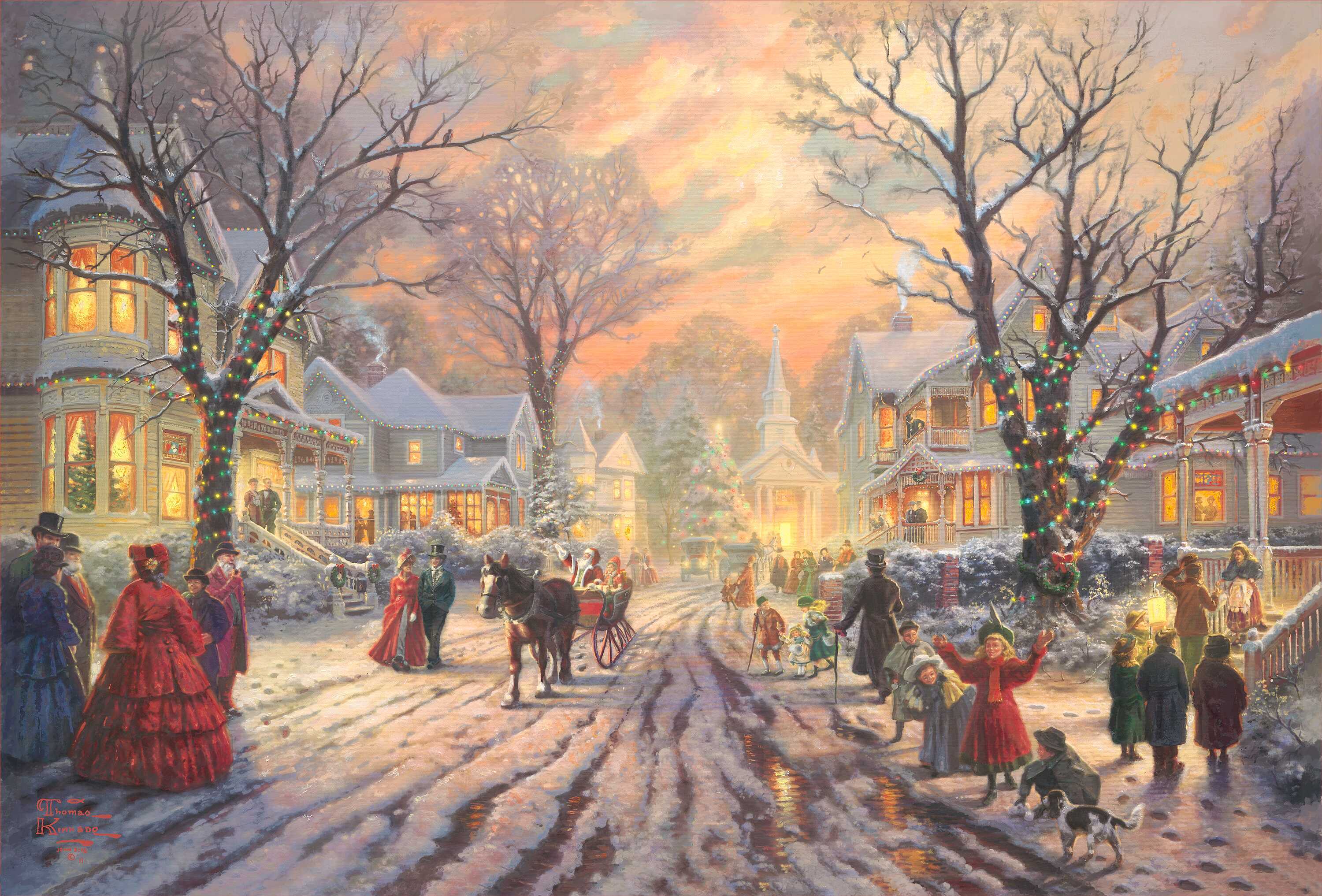 Victorian Christmas Carol By Thomas Kinkade