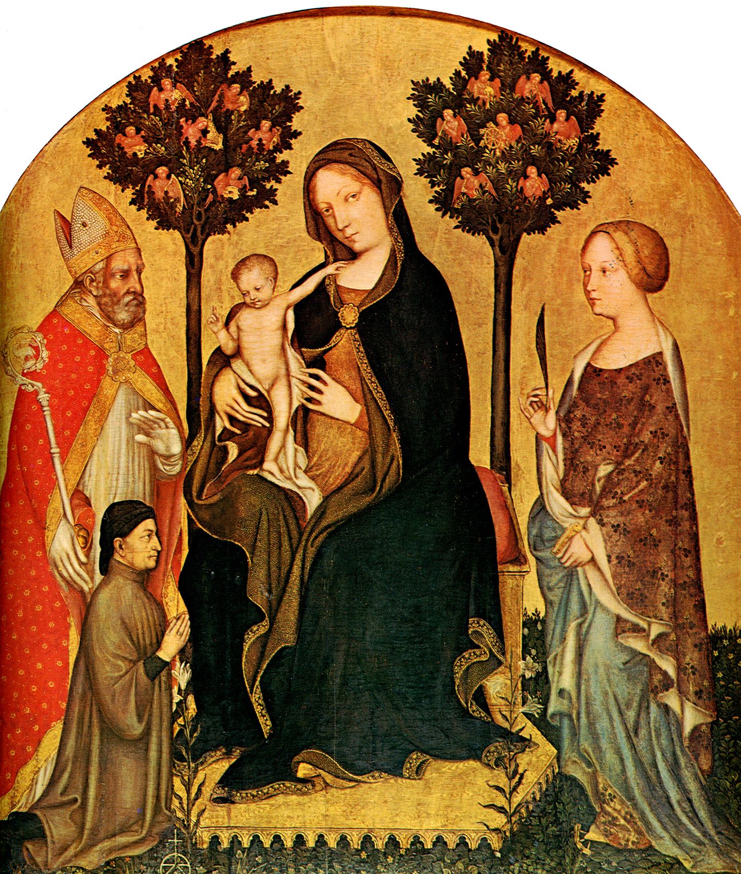 Madonna with Child and St.Catherine Gentile da Fabriano