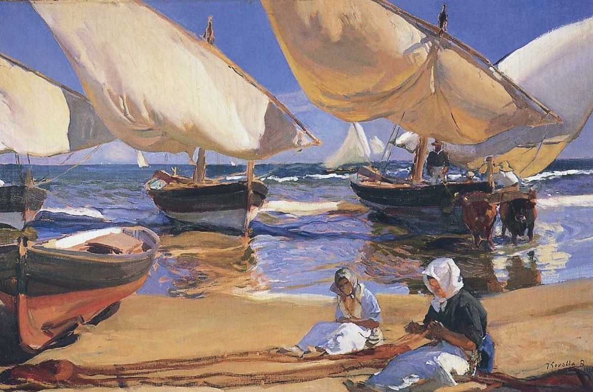 Paseo a orillas del mar, Joaquín Sorolla y Bastida, 1909 Paseo a orillas del mar, Joaquín Sorolla y Bastida, 1909